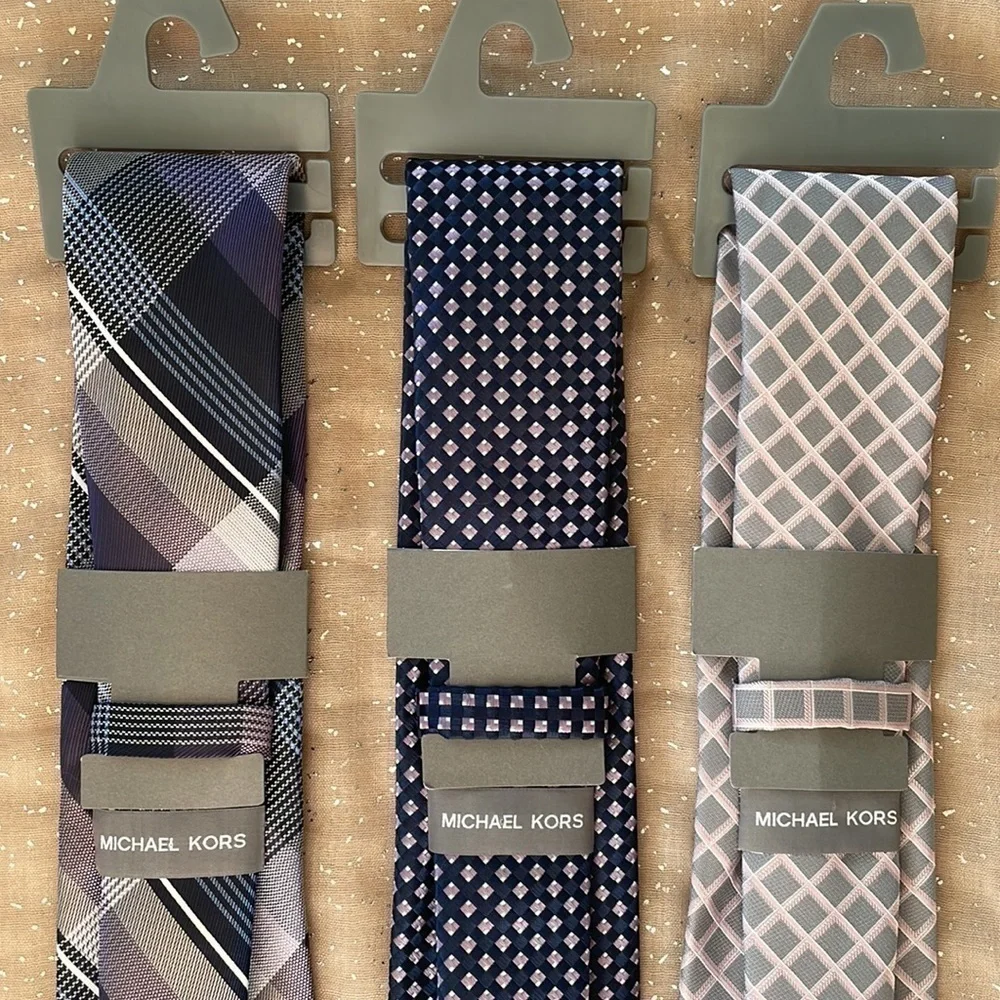 Brand New Set of 3 Michael Kors Men’s Ties Business Office
